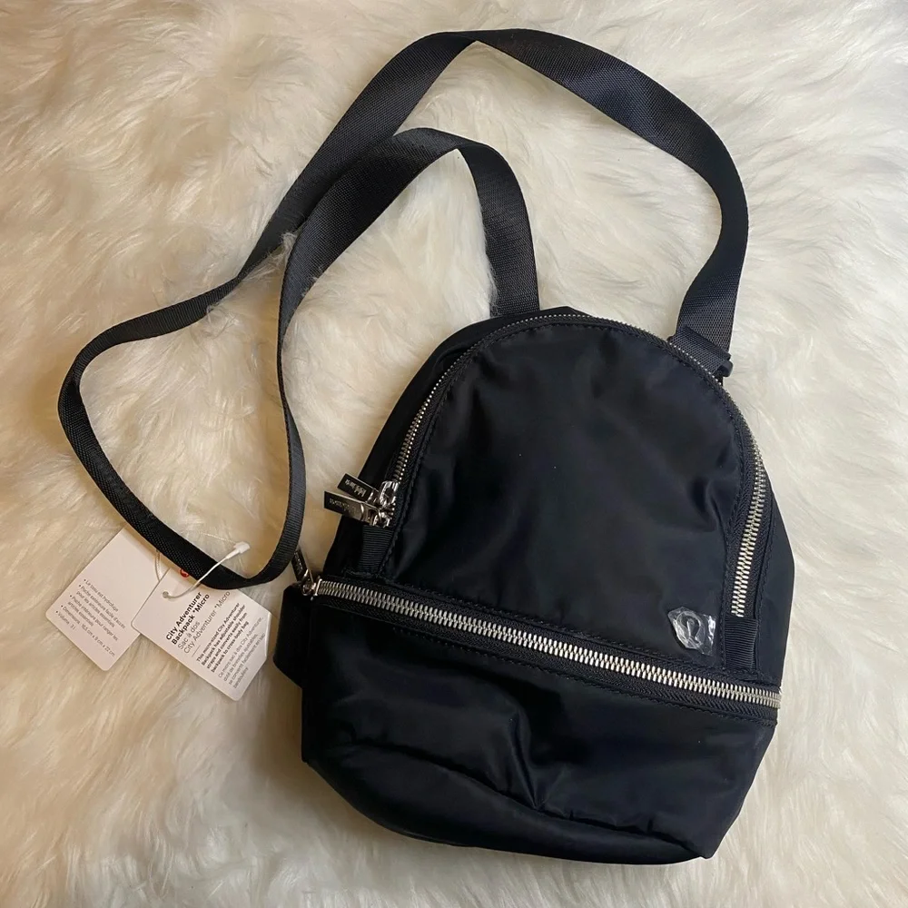 Lululemon City Adventurer Backpack Micro 3L Black/Silver New